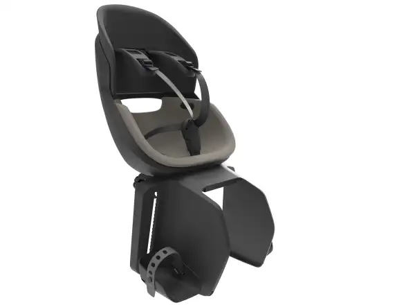 Prodigee Icon Kindersitz hinten am Gepäckträger Schwarz/Grau