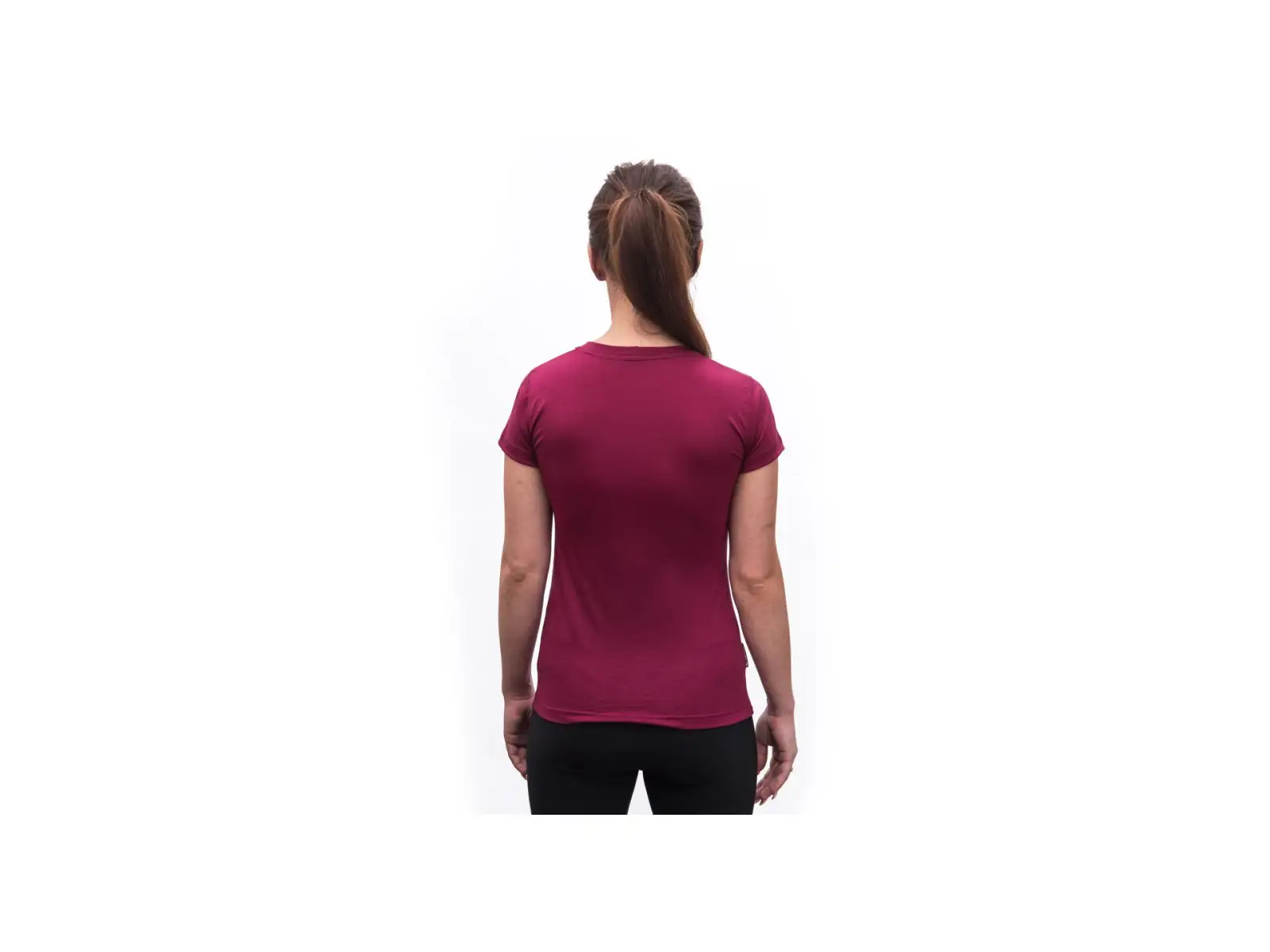 Sensor Merino Active Songbirds Damen T-Shirt kurzarm Lilla