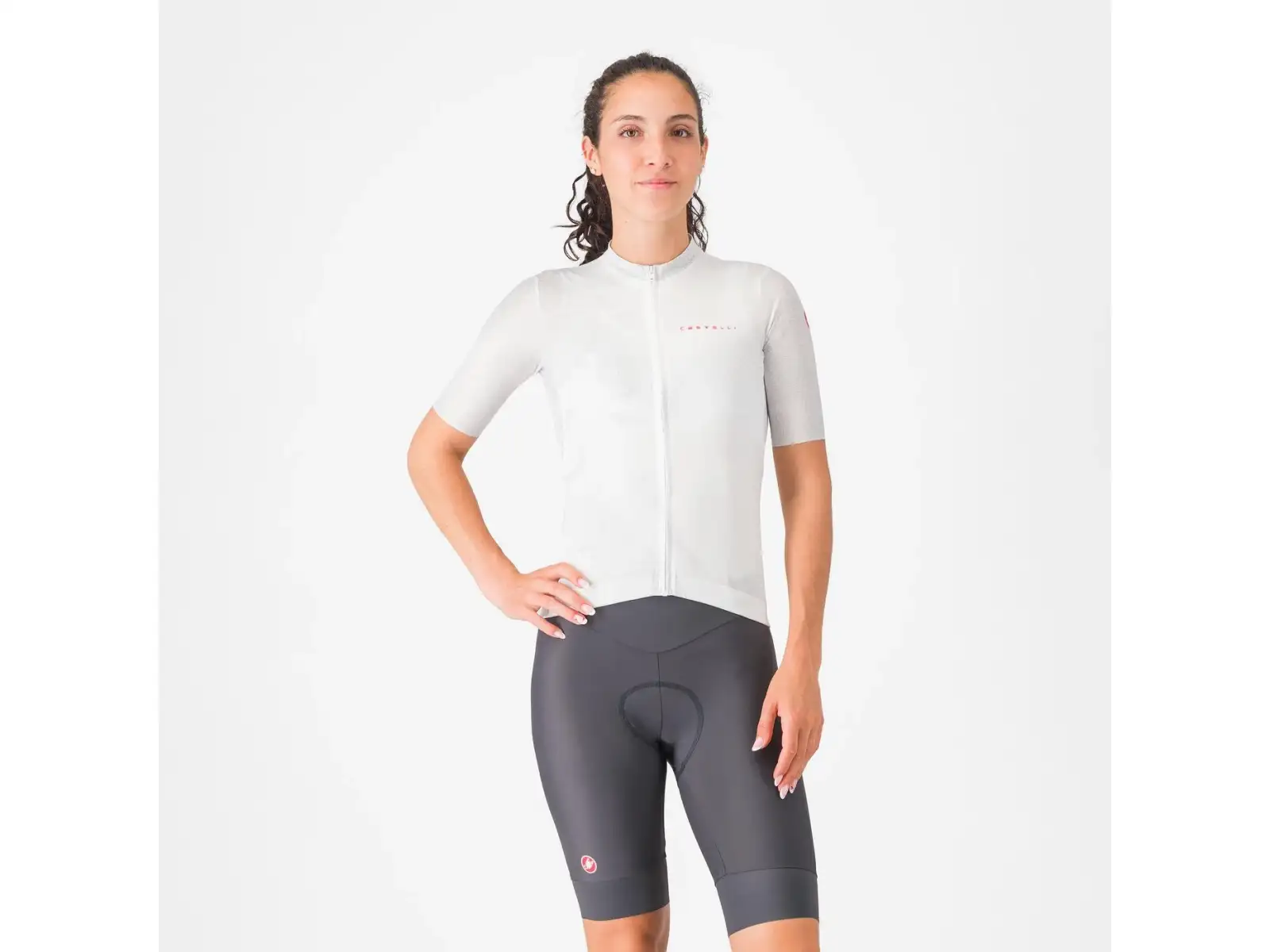 Castelli Prima 2 Damen Shorts mit Einsatz Dark Gray/Pool Blue