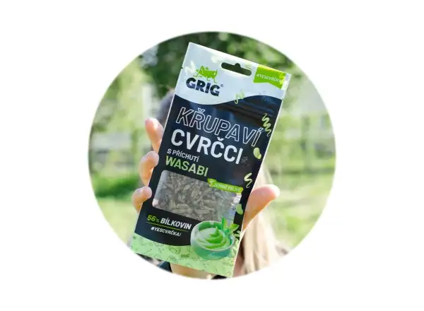 Grig knusprige Wasabi-Heuschrecken, 13 g