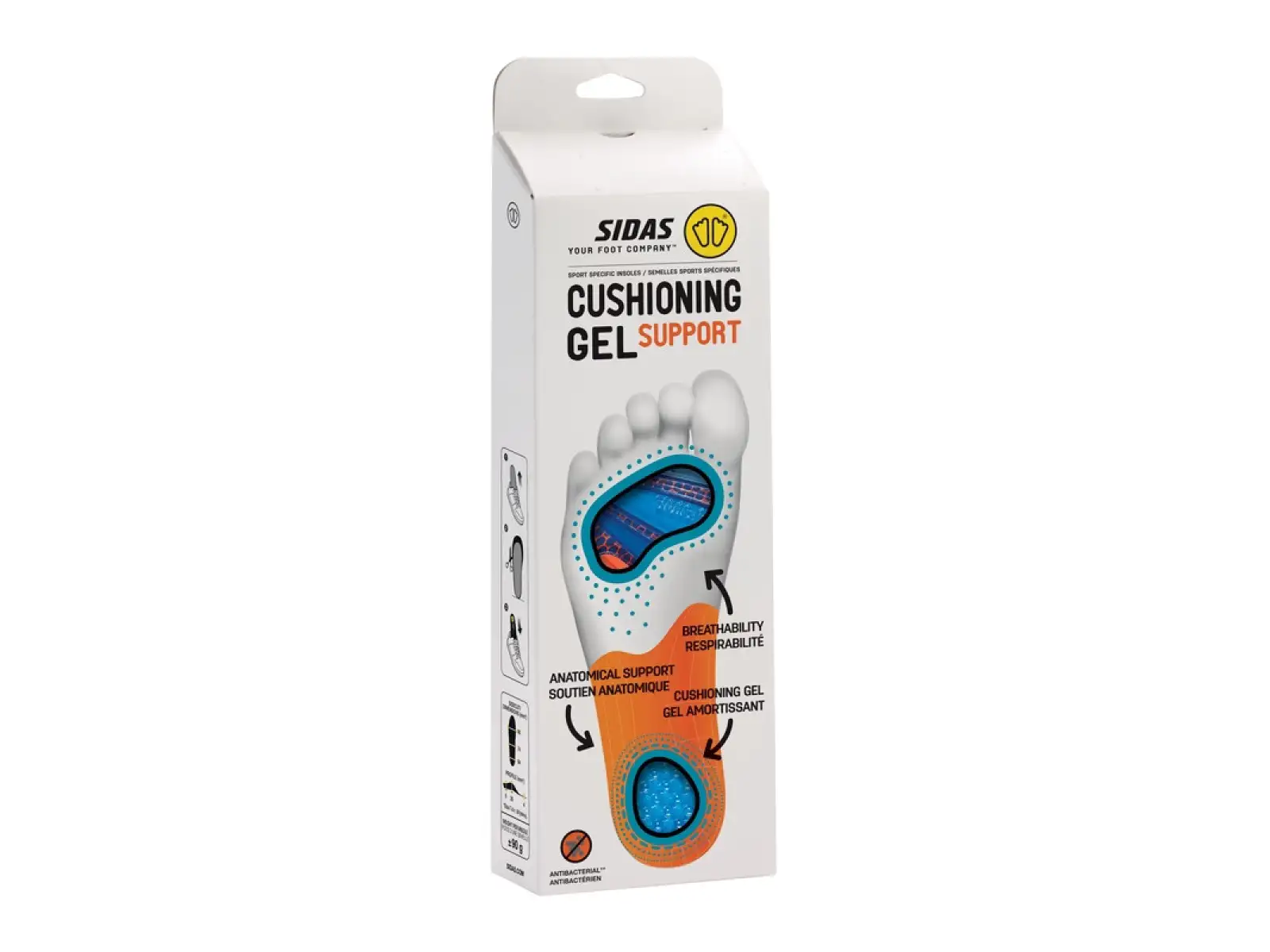 Sidas Cushioning Gel Support V2  Einlegesohlen für Schuhe 1 Paar