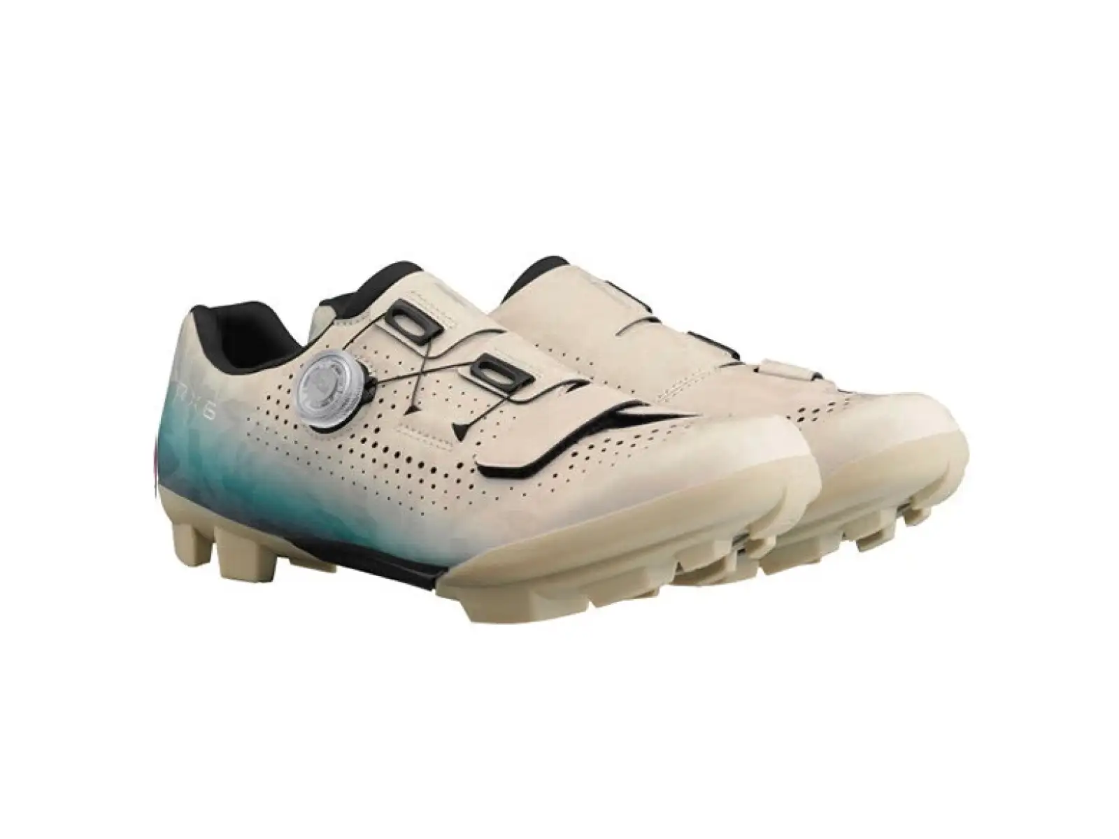 Shimano SH-RX600 Gravel-Schuhe beige/blau