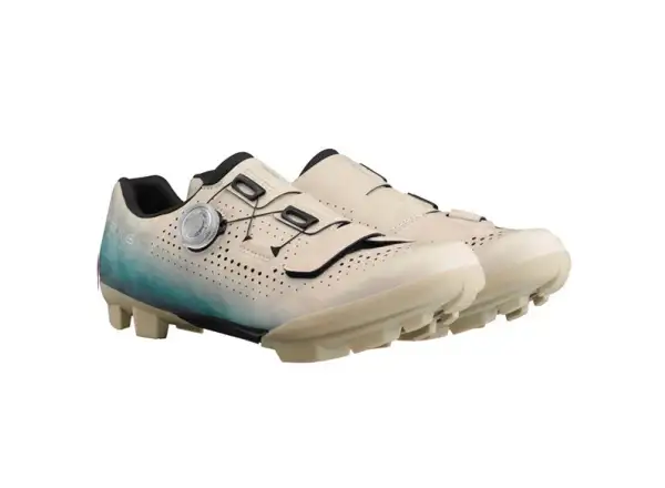 Shimano SH-RX600 Gravel-Schuhe beige/blau