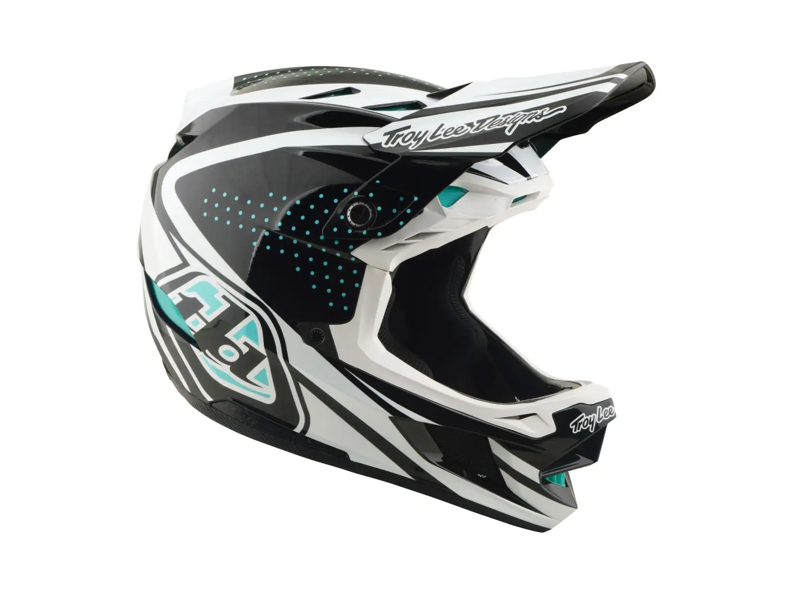 Troy Lee Designs D4 Composite MIPS Helm Crest Real Teal