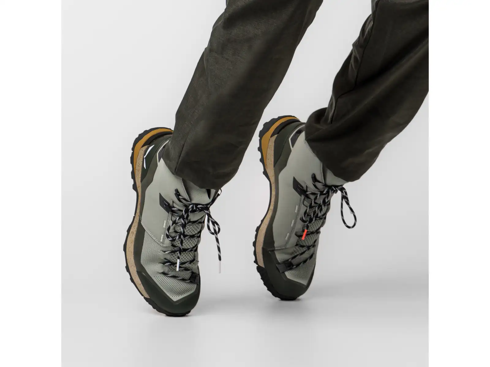 Salewa Puez Knit Mid PTX Herren Outdoor-Schuhe Shadow/Dark Olive