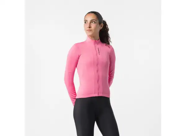 Castelli Sinergia 3 Damen-Trikot Langarm Rosa giro