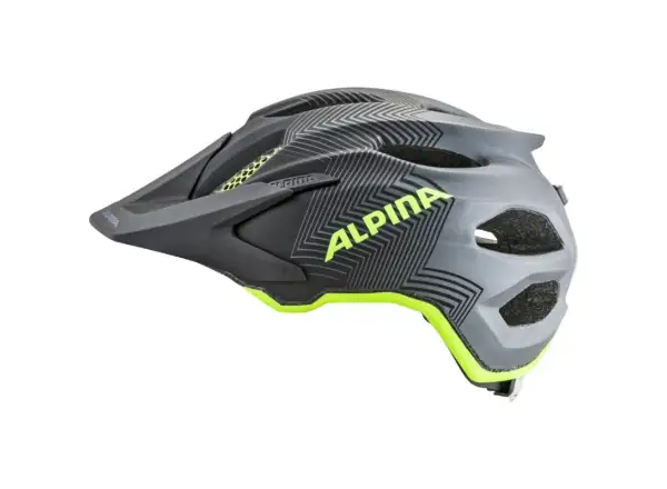 Alpina Carapax Jr. Kinderhelm Black/Neon/Yellow