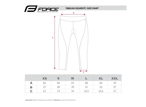 Force Lady Bike Damen Shorts mit Polsterung mit hohem Bund Schwarz