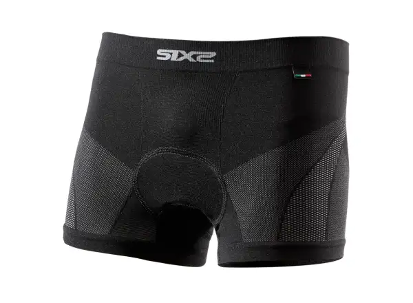 SIXS BOX2 V2 funktionale Boxershorts mit Agile Pad-Einsatz schwarz