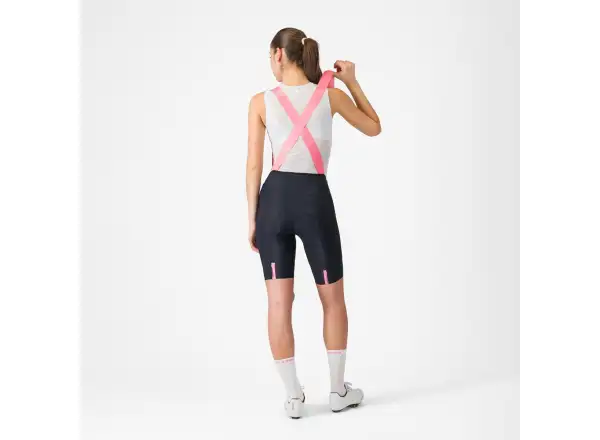 Castelli Giro Prima 2 Damen-Bibs mit Polster Nero/Rossa