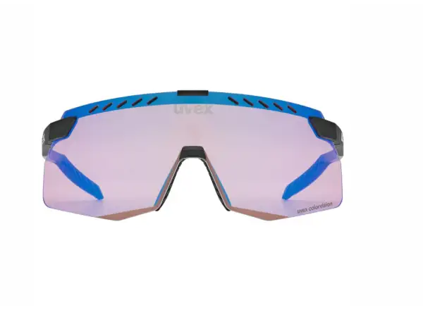 Uvex Pace Stage S CV Fahrradbrille Black matt/Mirror Blue