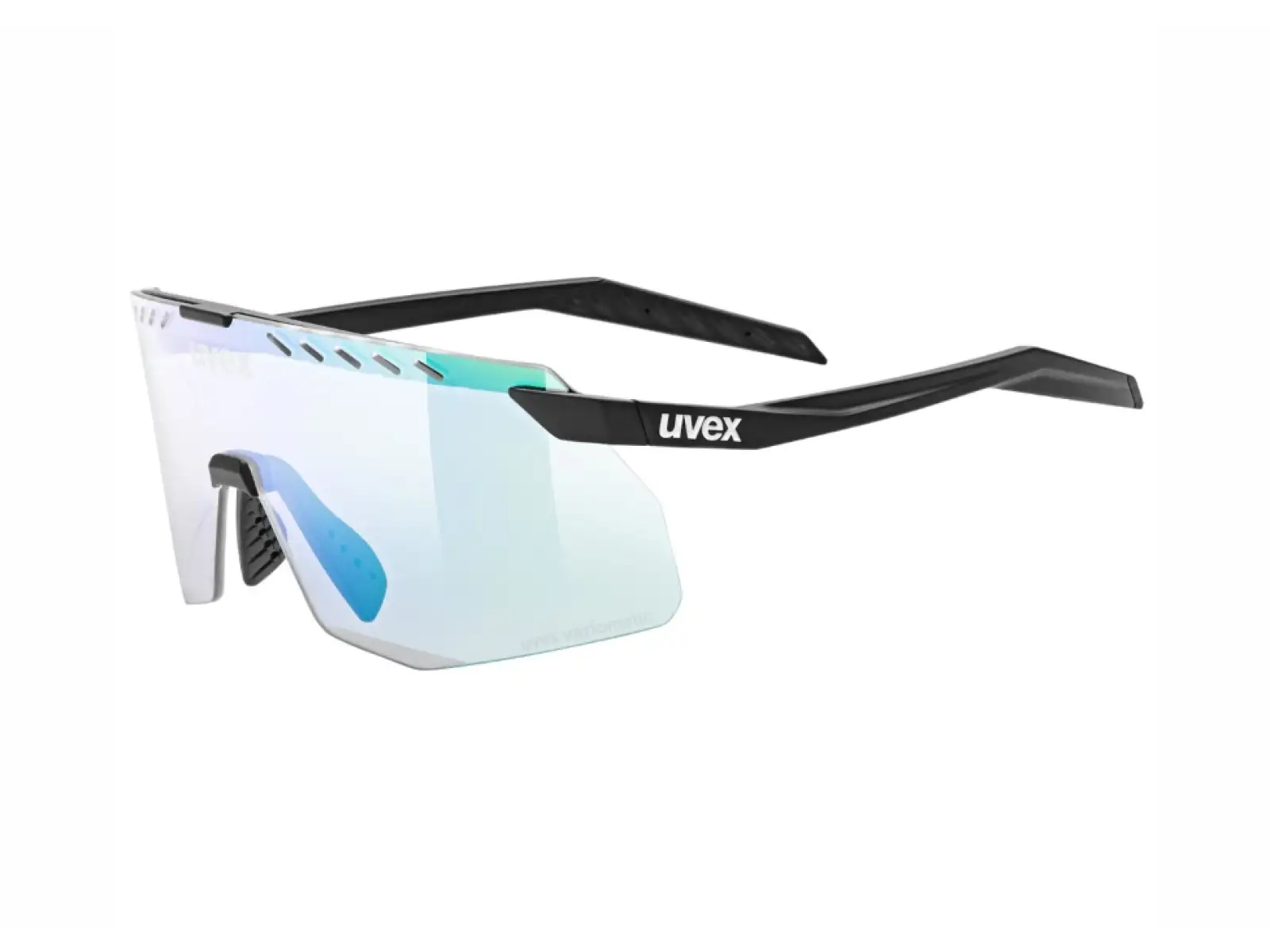 Uvex Pace Stage Variomatic Small Brille Black Matt/Mirror Green