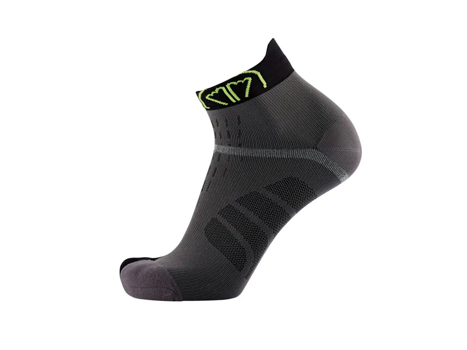 Sidas T-Free Run Laufsocken Grau/Schwarz