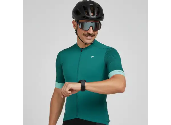 Silvini Carnio Herren Trikot Kurzarm Olive Ocean