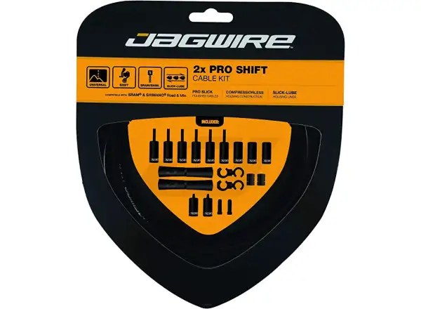 Jagwire PCK500 2x Pro Shift Kit, schwarz