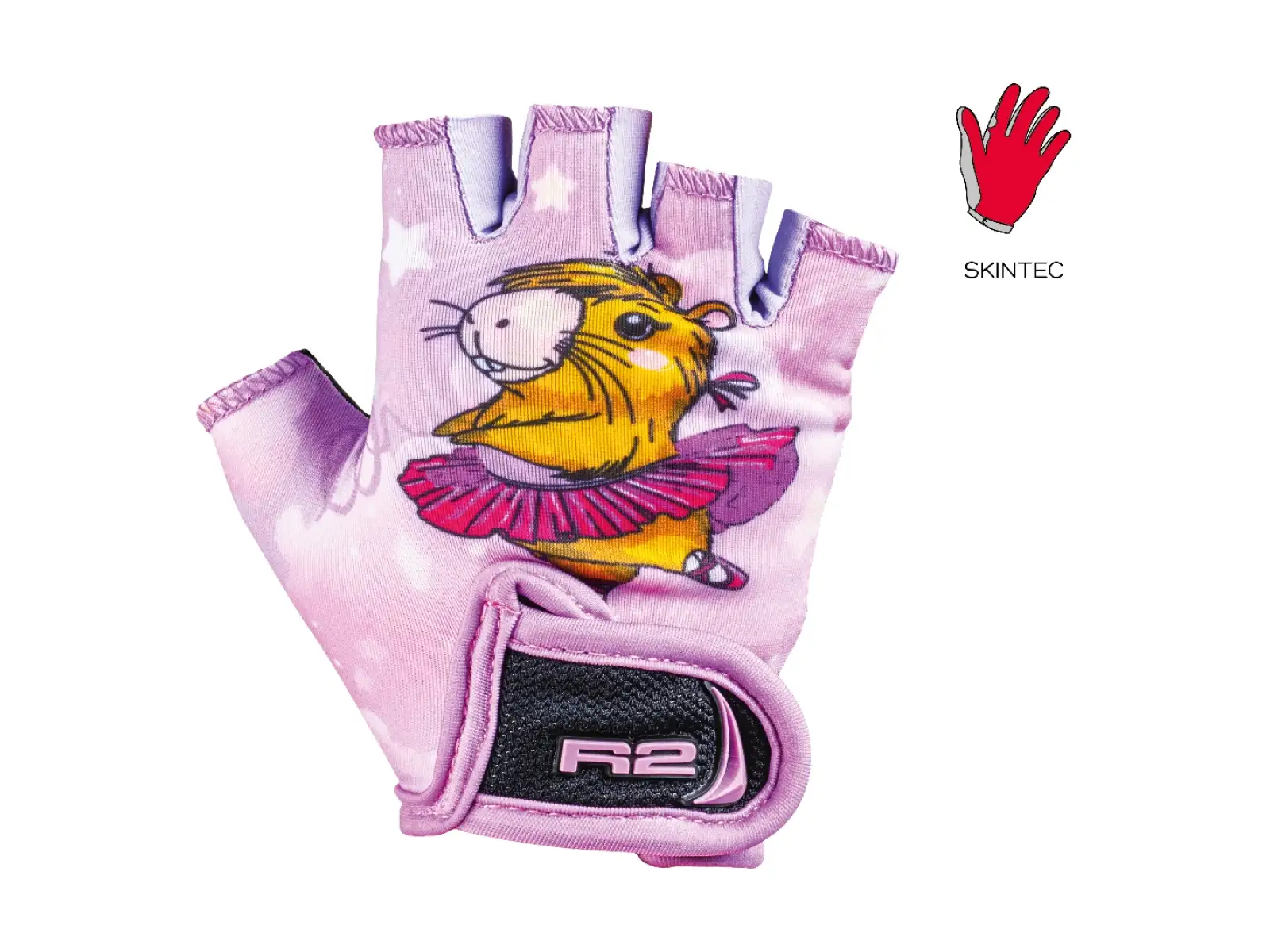 R2 Voska Kinder-Fahrradhandschuhe rosa