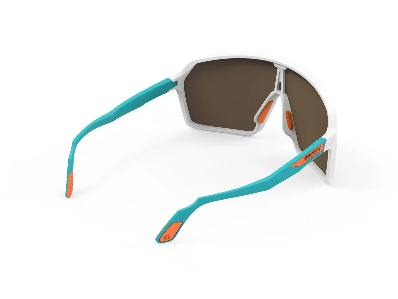 Rudy Project Spinshield Sonnenbrille White-Emerald/Multilaser Orange
