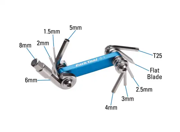 Park Tool IB-2 Multitool mit I-Beam 10 Funktionen