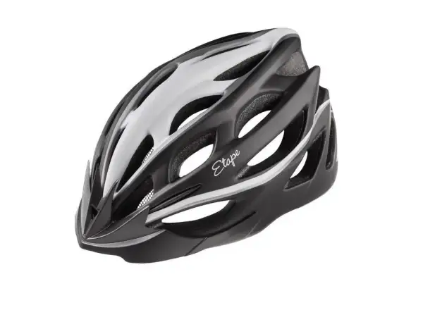 Etape Vesper Fahrradhelm schwarz/weiß matt