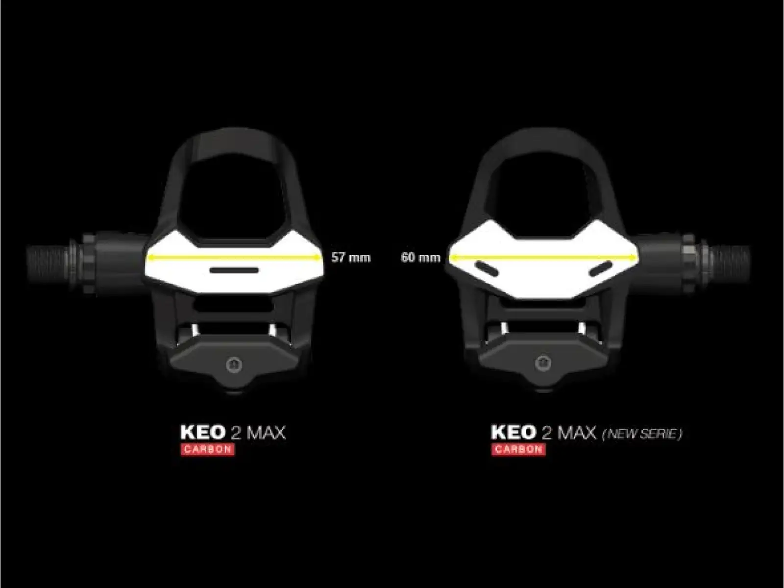 Die Look Keo 2 Max Carbon Straßenpedale.