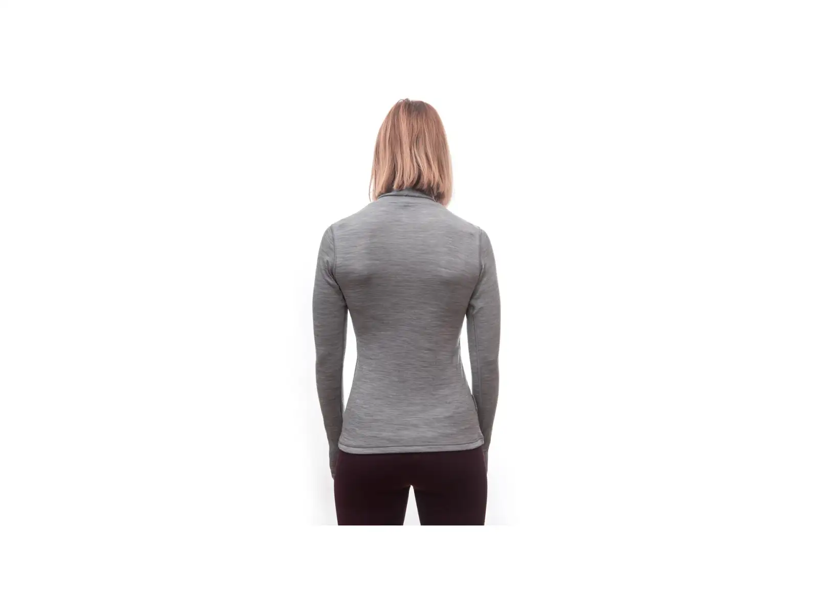 Sensor Merino Bold Roll Neck Damen Shirt Langarm Cool Gray