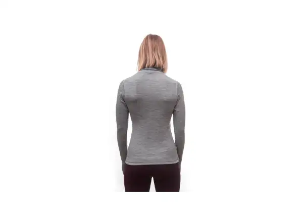 Sensor Merino Bold Roll Neck Damen Shirt Langarm Cool Gray