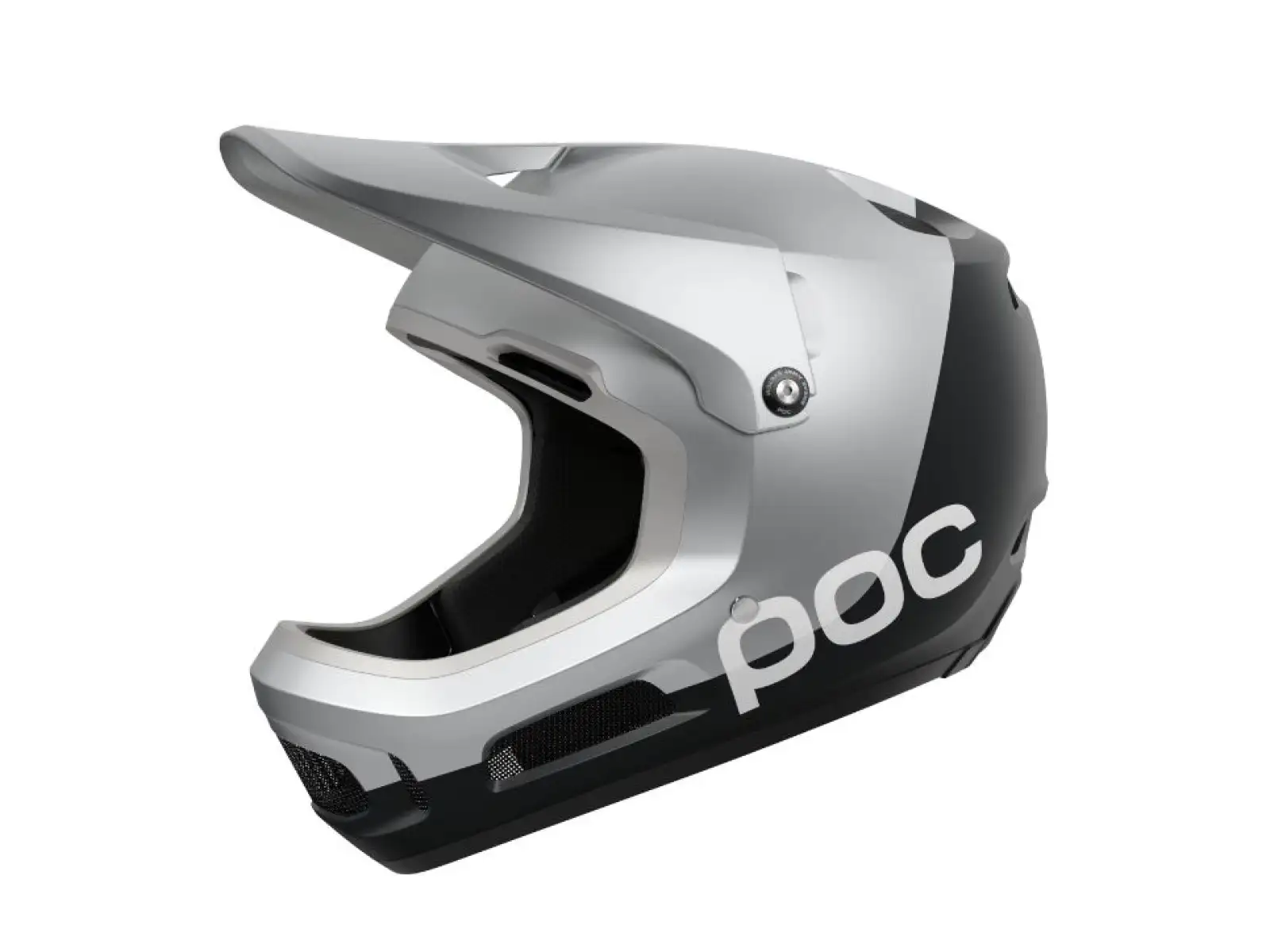 POC Coron Air MIPS Helm Argentite Silver/Uranium Black Matt