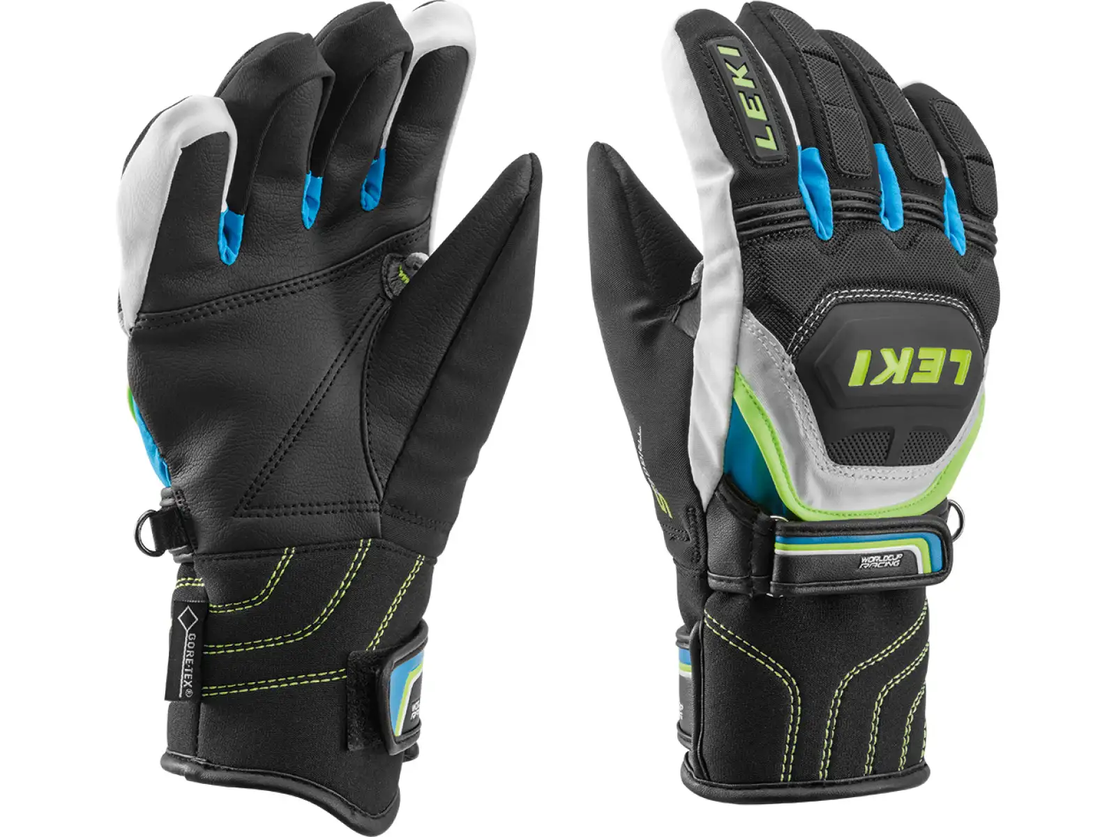 Leki Worldcup Race Coach Flex S GTX Junior Kinder Skihandschuhe black/white