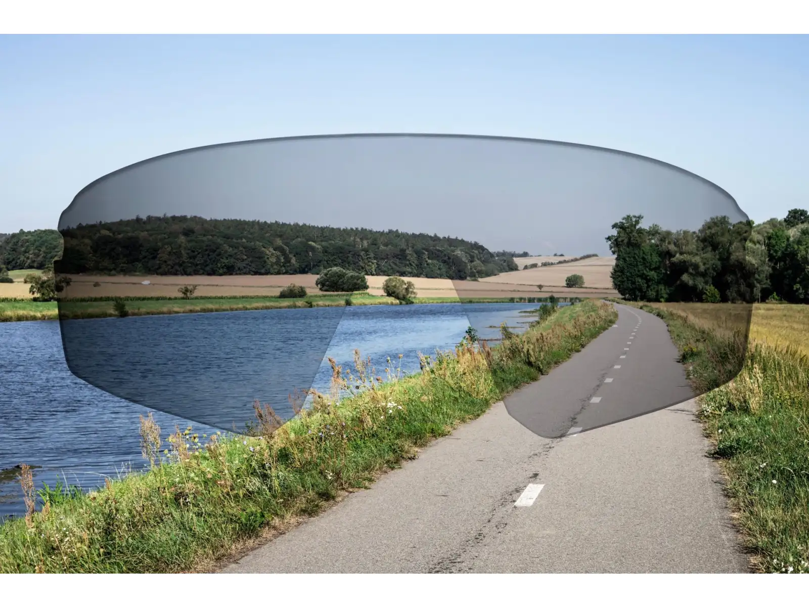Force Mantra Ersatzglas in Spiegelrot
