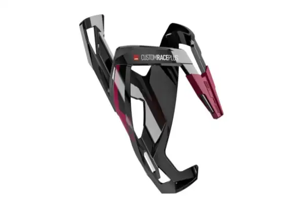 Elite Custom Race Plus 20 Flaschenhalter glänzend schwarz/amaranth