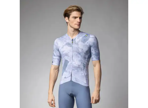 Alé PR-E Marble Herren Trikot Kurzärmlig Steel Blue