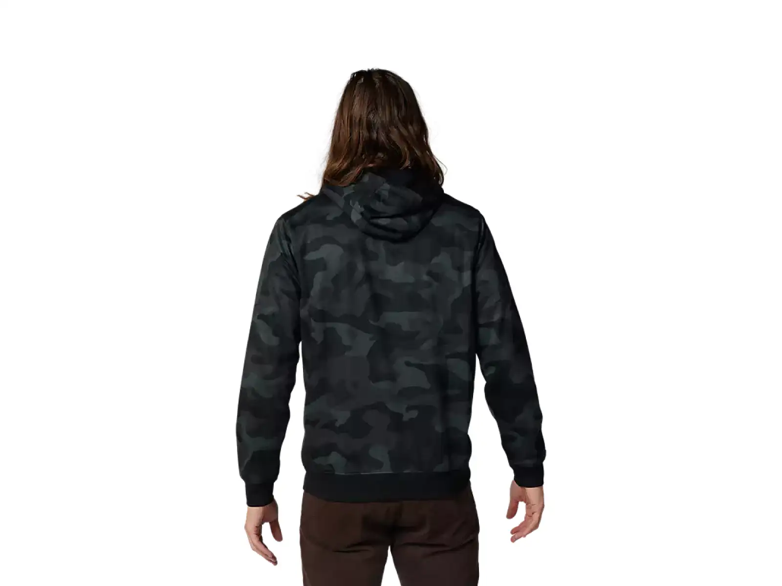 Fox Head Camo Fleece Herrenhoodie Schwarz Camouflage