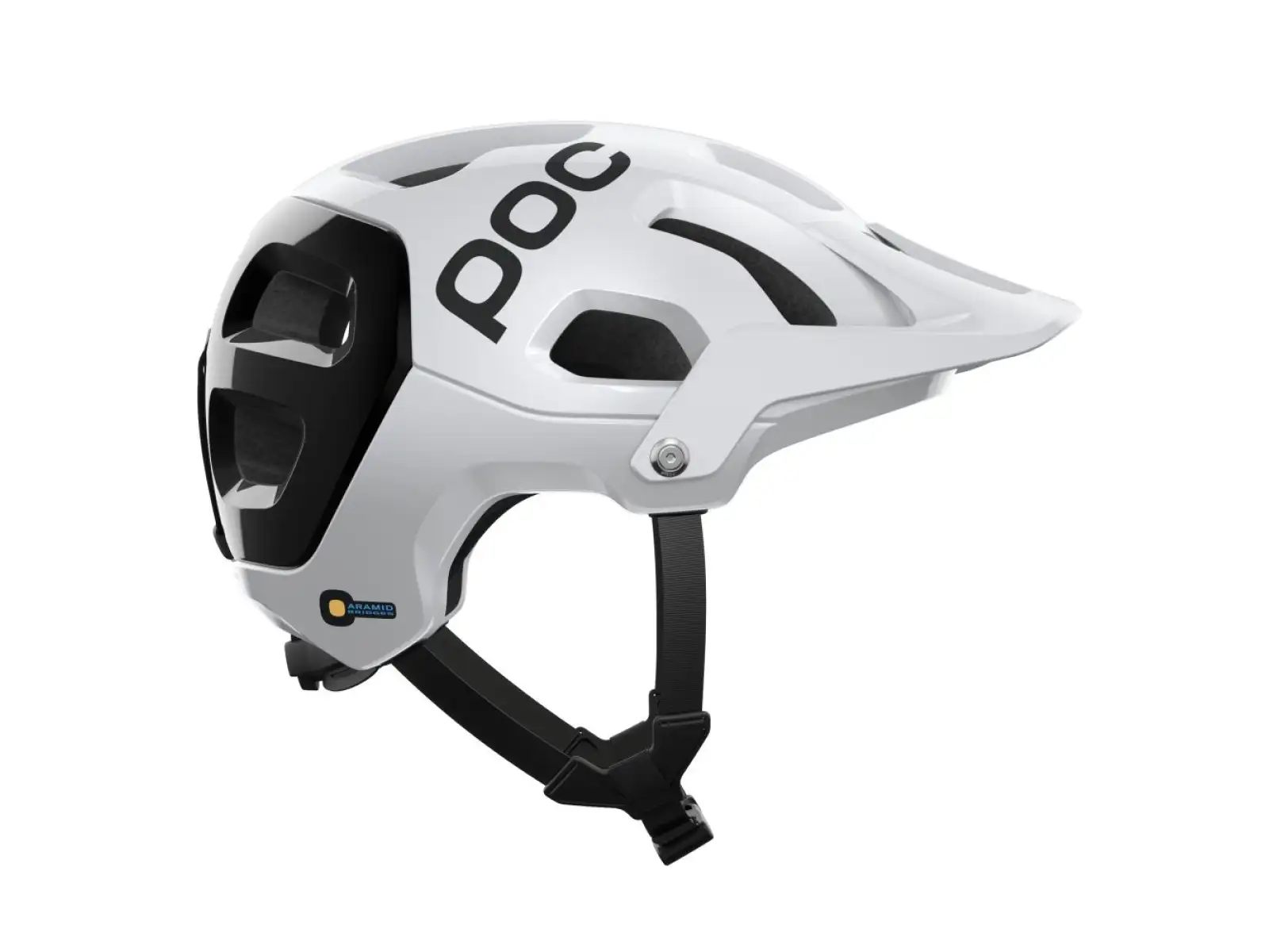POC Tectal Race MIPS Helm Hydrogen White/Uranium Black.