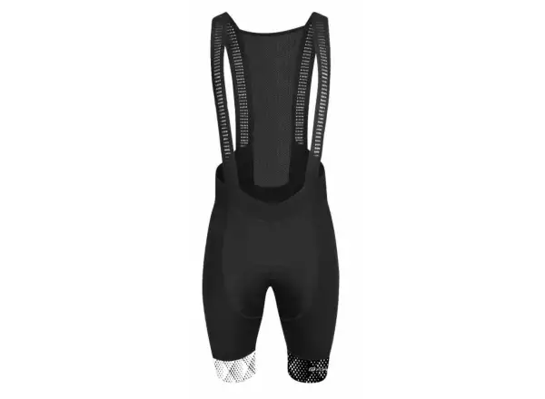 Force Vision Herren Shorts mit Latz und Polsterung Schwarz/Weiß