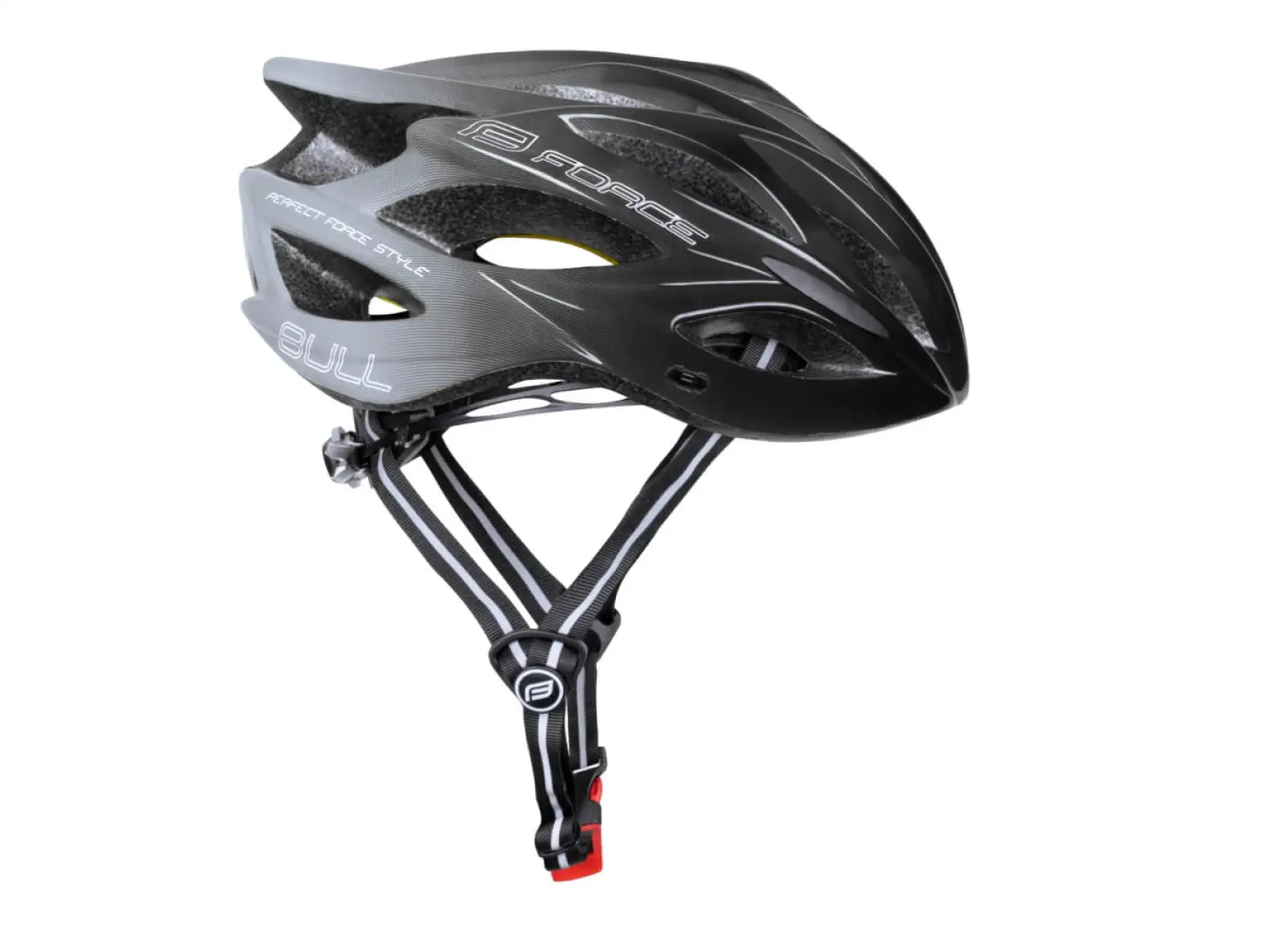 Force Bull Hue MIPS Helm schwarz/grau