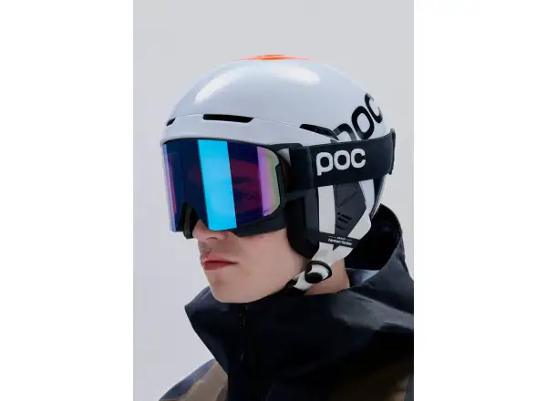 POC Obex Connect Skihelm Hydrogen White/Fluorescent Orange AVIP