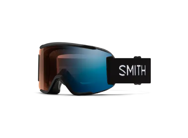 Smith Squad S Skibrille Black / ChromaPop Pro Photochromic Blue Mirror