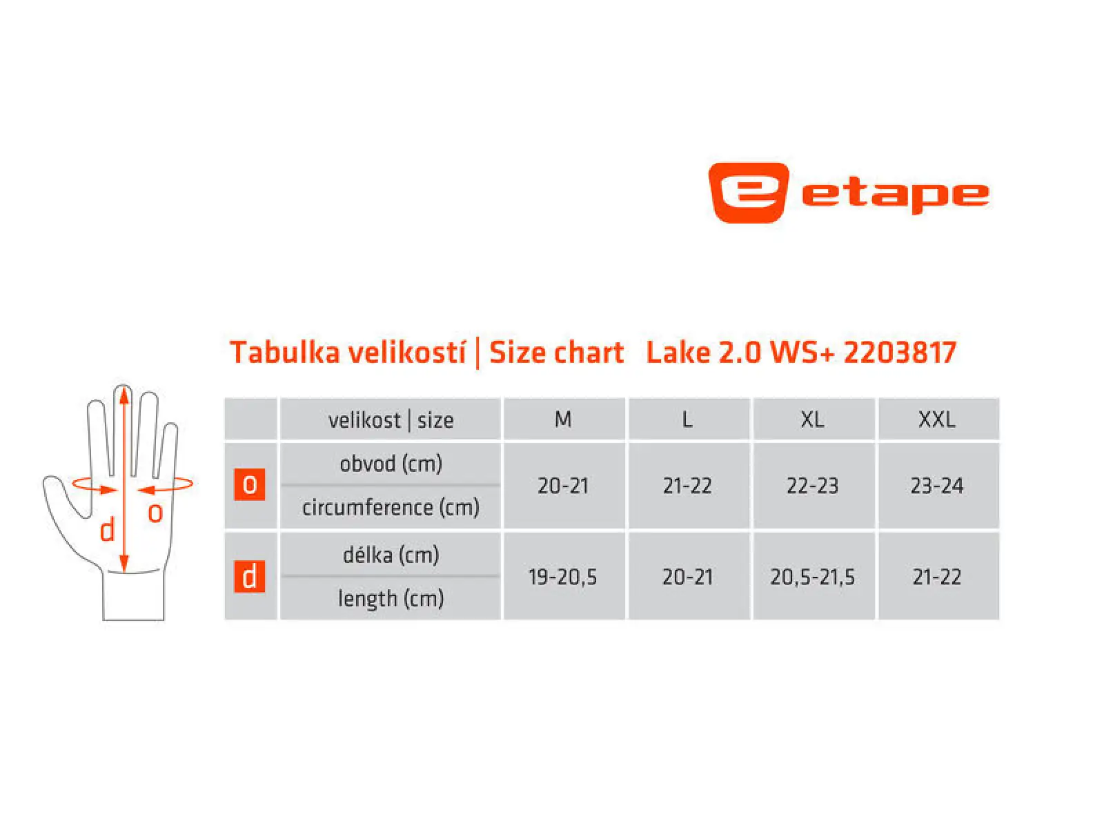 Etape Lake 2.0 WS+ gefütterte Handschuhe schwarz