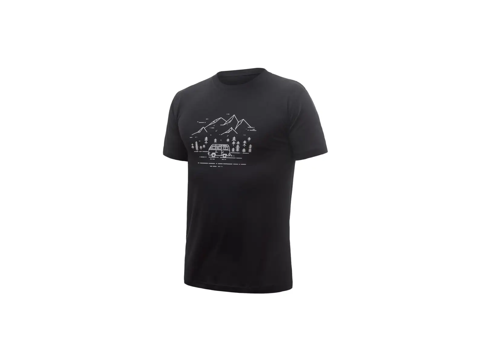 Sensor Merino Active PT Van Life Herren T-Shirt kurzarm schwarz