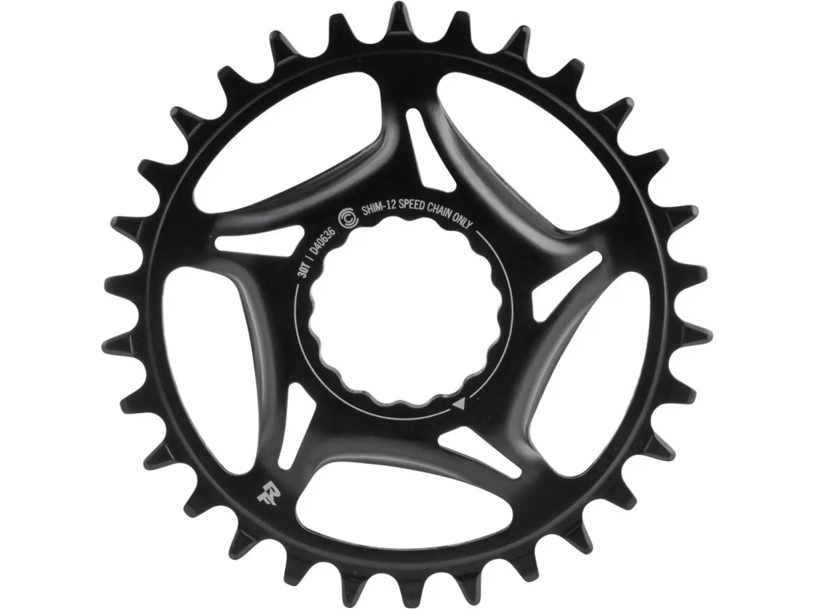 Race Face Single Direct Mount N/W Kettenblatt 12-fach. Shimano Hyperglide+ schwarz