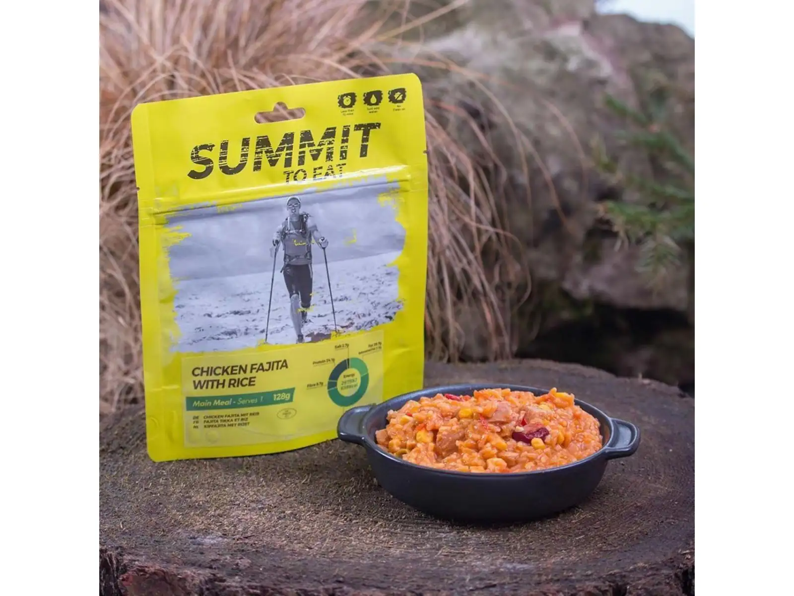 Summit To Eat dehydriertes Essen Hähnchen Fajita mit Reis 128 g