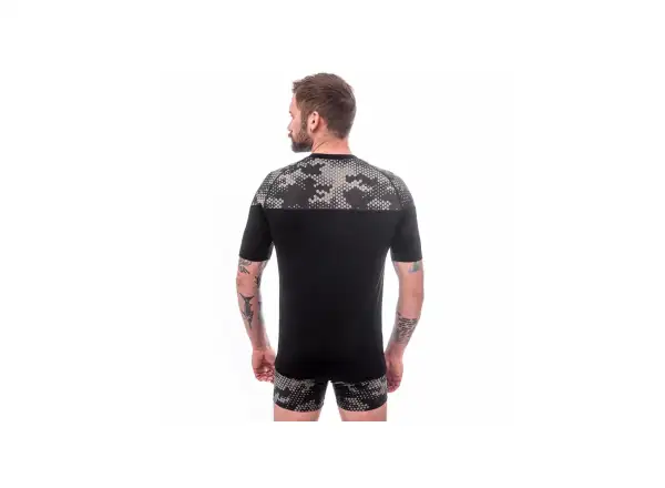 Sensor Merino Impress Herren T-Shirt kurzarm černá/Honeycomb