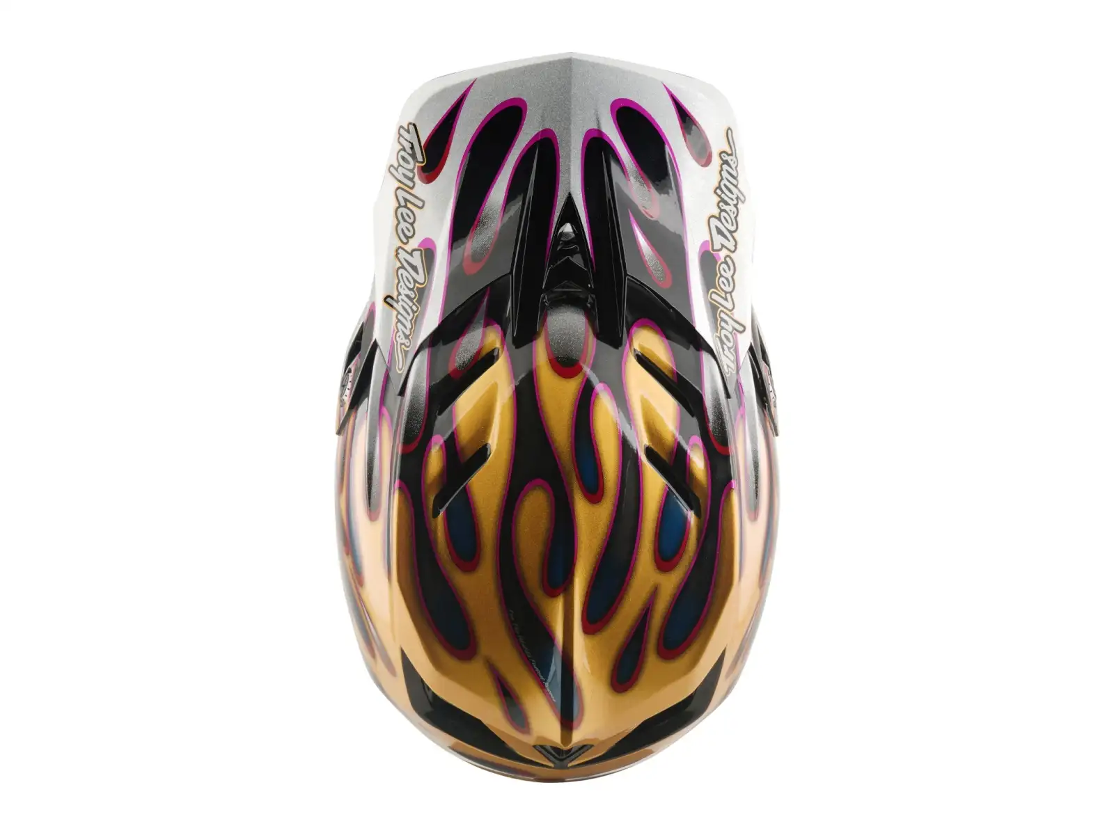 Troy Lee Designs D4 Carbon MIPS Helm Overspray Gold/Black
