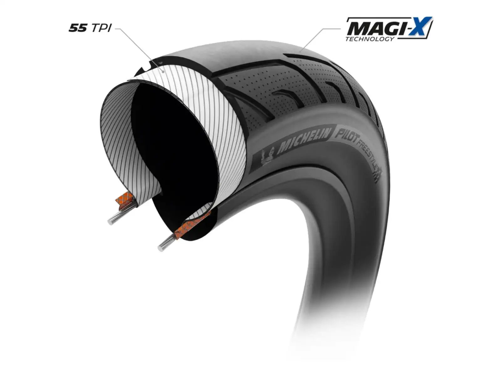Michelin Pilot Freestyle Racing Line 20" Drahtreifen