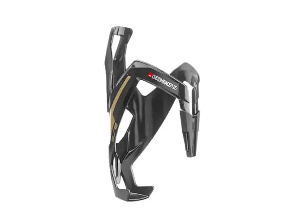 Elite Custom Race Plus 20 Flaschenhalter glänzend schwarz/gold