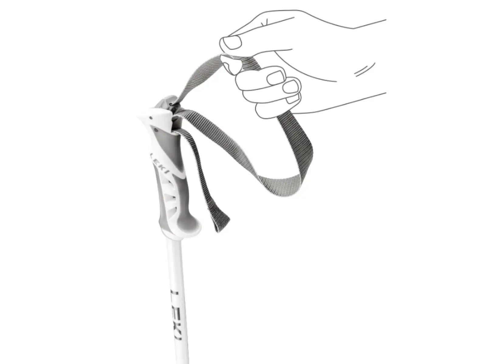 Leki Bliss Skistöcke Gunmetal/weiß/Roségold