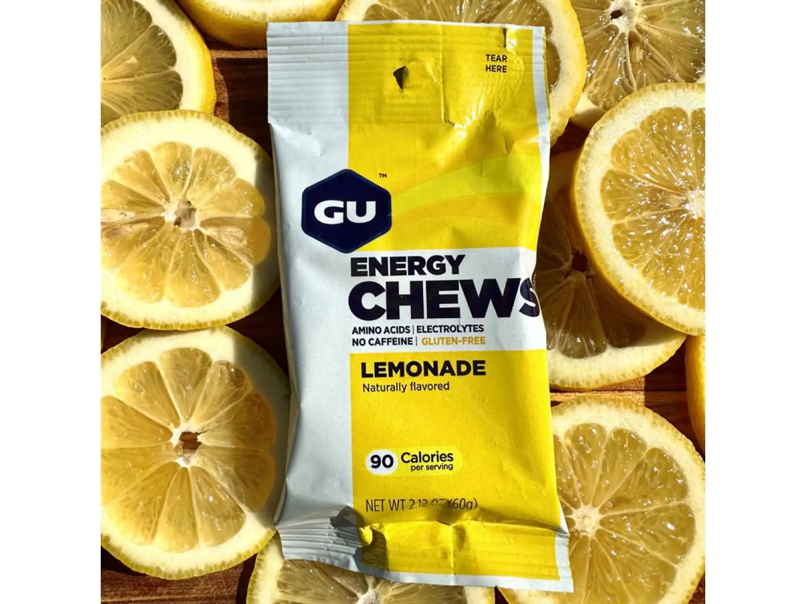 GU Energy Chews Bonbons Lemonade 60g