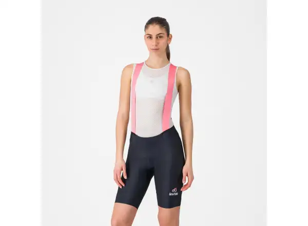 Castelli Giro Prima 2 Damen-Bibs mit Polster Nero/Rossa