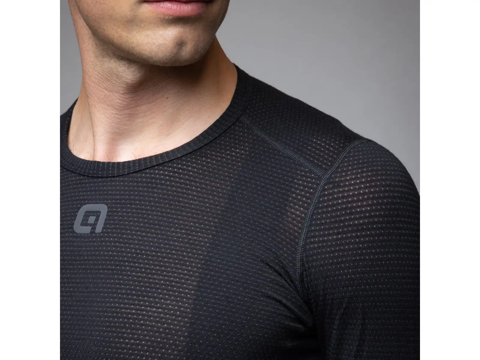 Alé Intimo Merino Herren Unterhemd Langarm Black