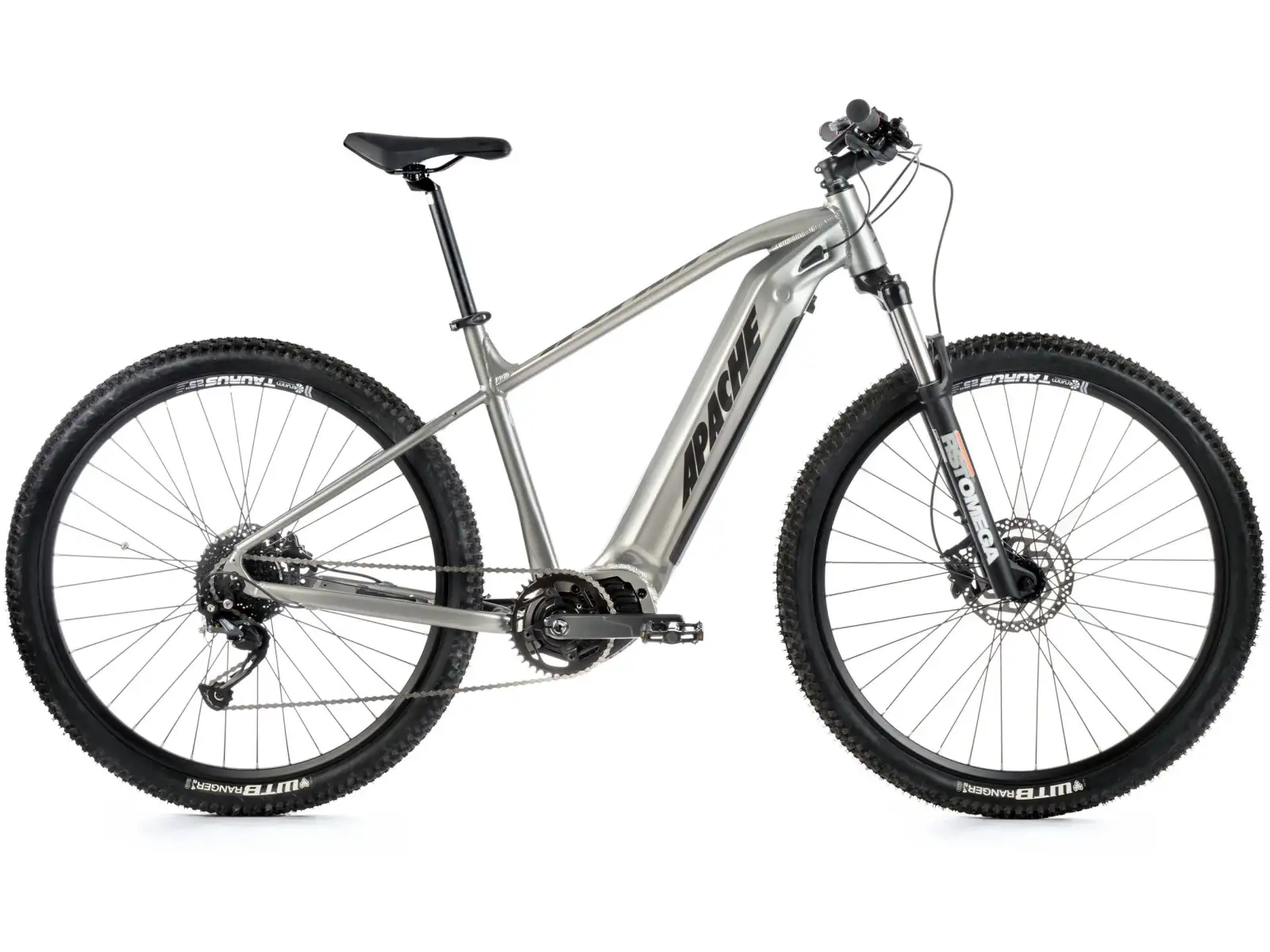 Apache Hupahu MX1 E-Mountainbike (Bafang M510 840 Wh 48 V) Silber